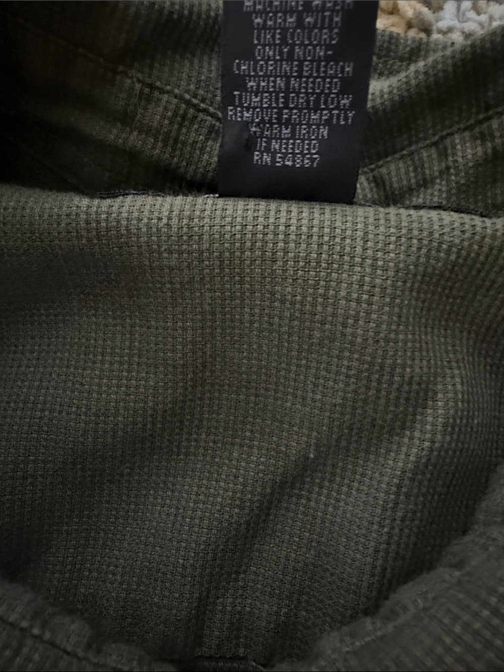 Men’s Express XL Olive Green Short Sleeve Button-Down Shirt with Breast Pocket - Picture 6 of 9